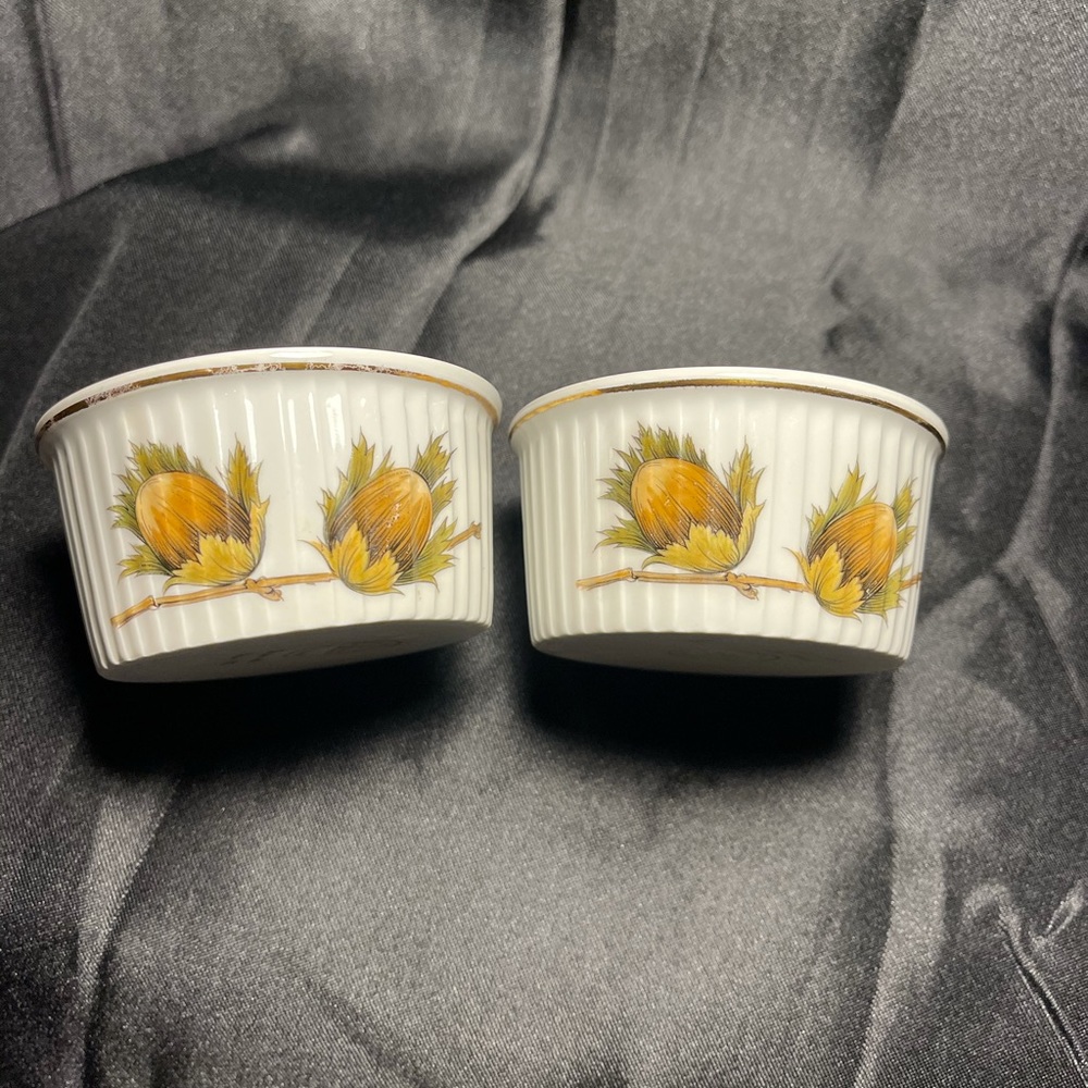Royal Worcester porcelain dishes.